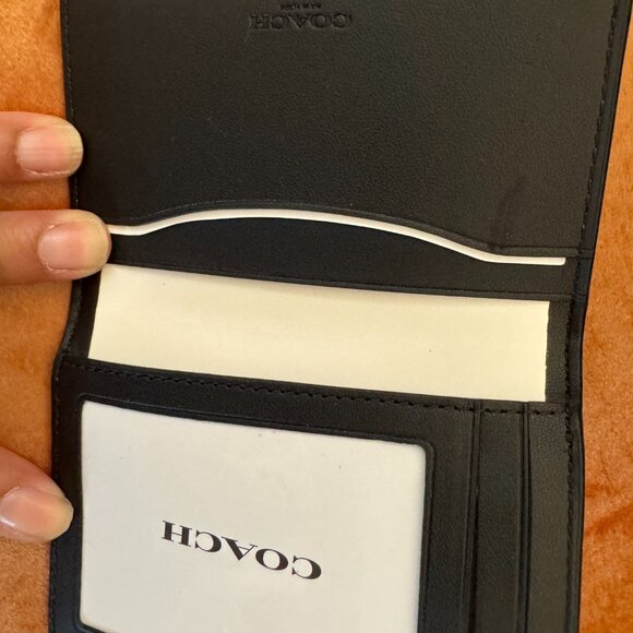 Coach card case wallet in signature canvas NWOT - Picture 3 of 3